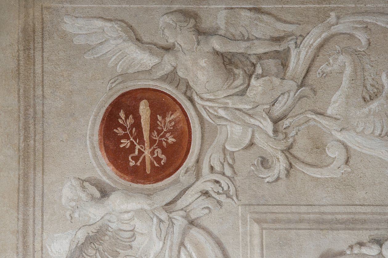 Palazzina'daki Aeneid Odası'ndan fresk detayı by Giovanni Battista Tiepolo