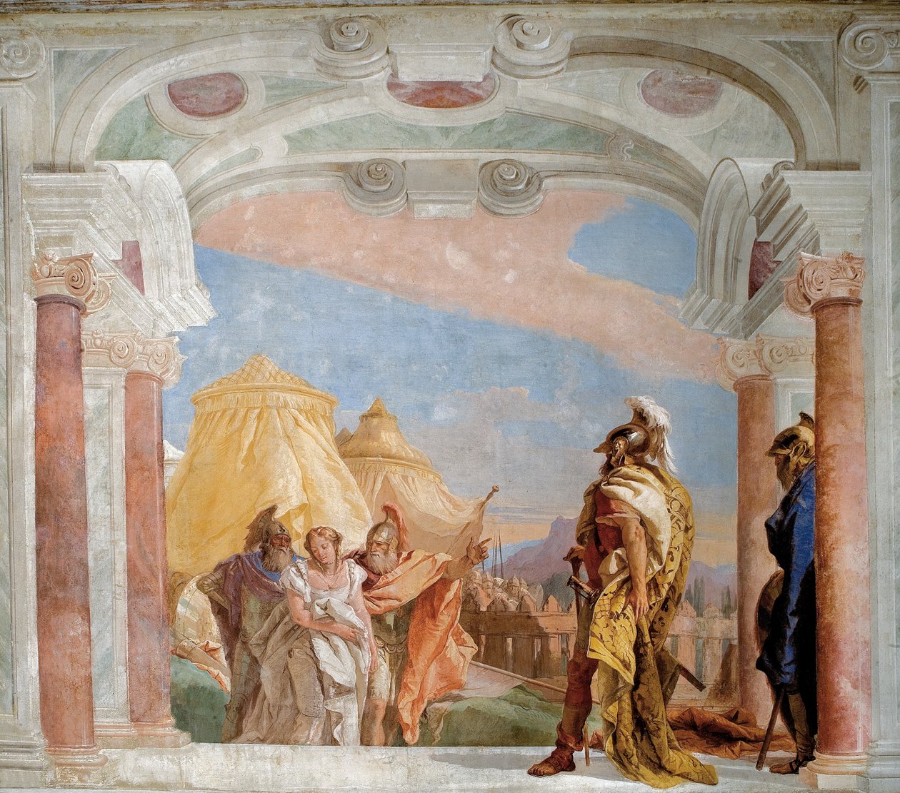 Eurybates ve Talthybius, Briseis'i Agamemnon'a götürüyor by Giovanni Battista Tiepolo