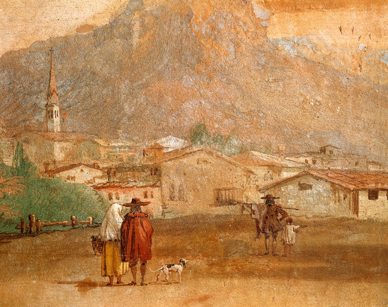 Aşk tanrısı ile manzara by Giovanni Battista Tiepolo