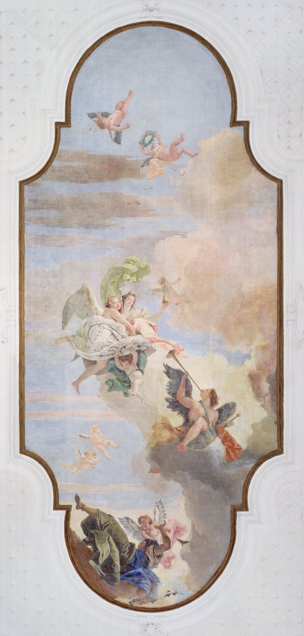 Cesaret ve Basiret Zaferi (fresk) by Giovanni Battista Tiepolo