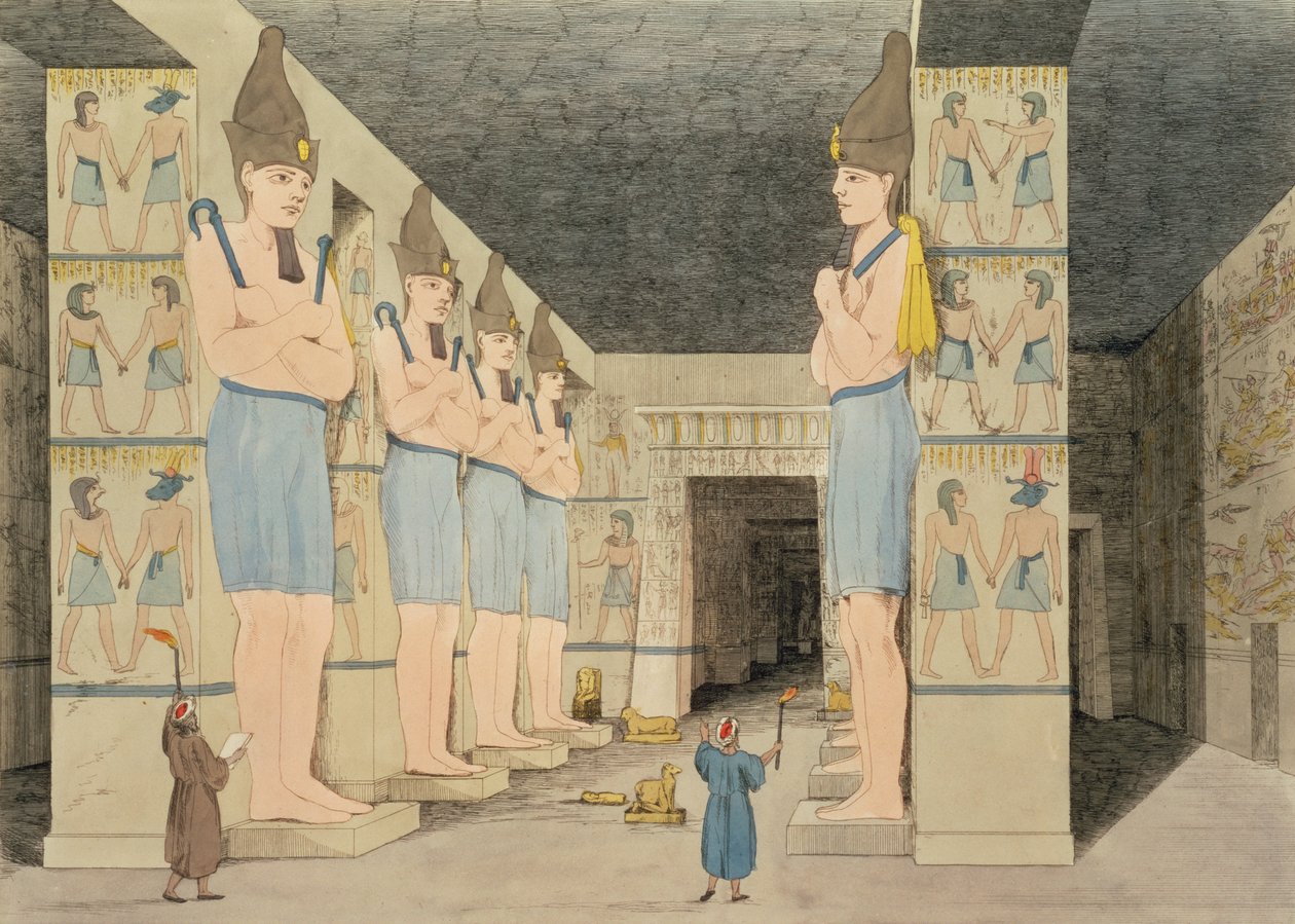 Giovanni Belzoni tarafından keşfedilen, Augustine Aglio (1777-1857) tarafından kazınmış, Nubia, Ybsombul