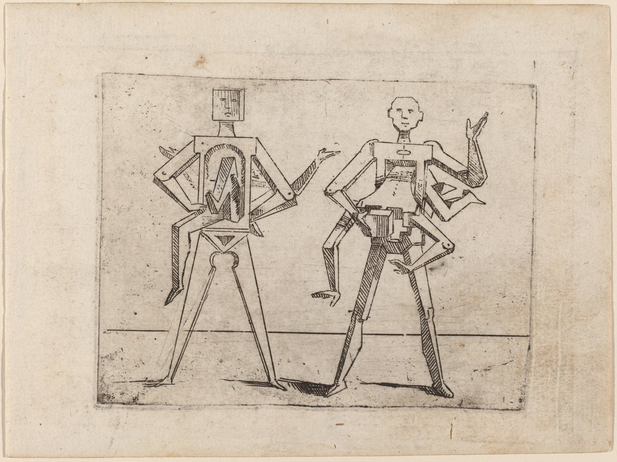 "Bizzarie di çeşitli Figürler"den by Giovanni Battista Bracelli