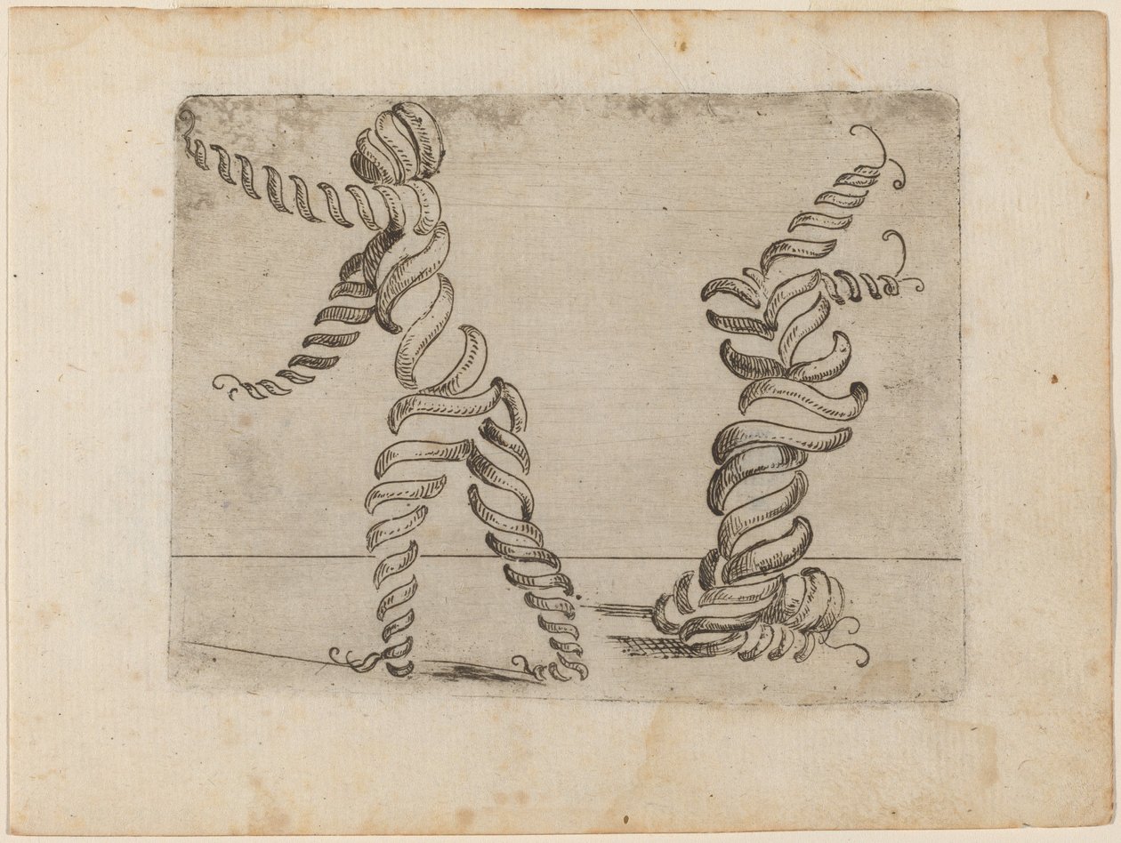 "Bizzarie di çeşitli Figürler"den by Giovanni Battista Bracelli