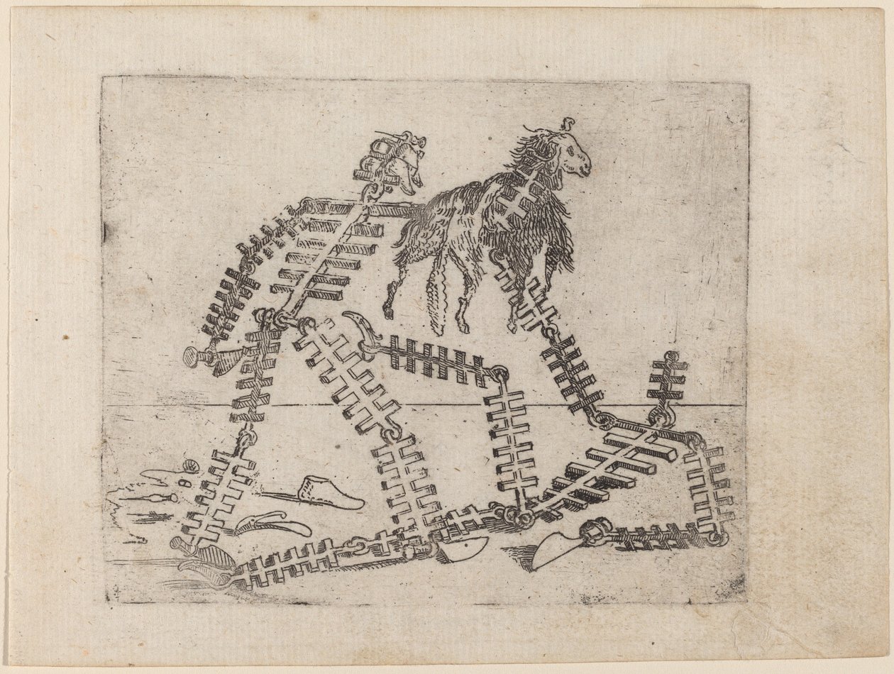 "Bizzarie di çeşitli Figürler"den by Giovanni Battista Bracelli