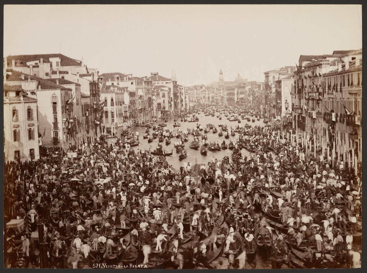 Venedik - Yat Yarışı by Giovanni Battista Brusa