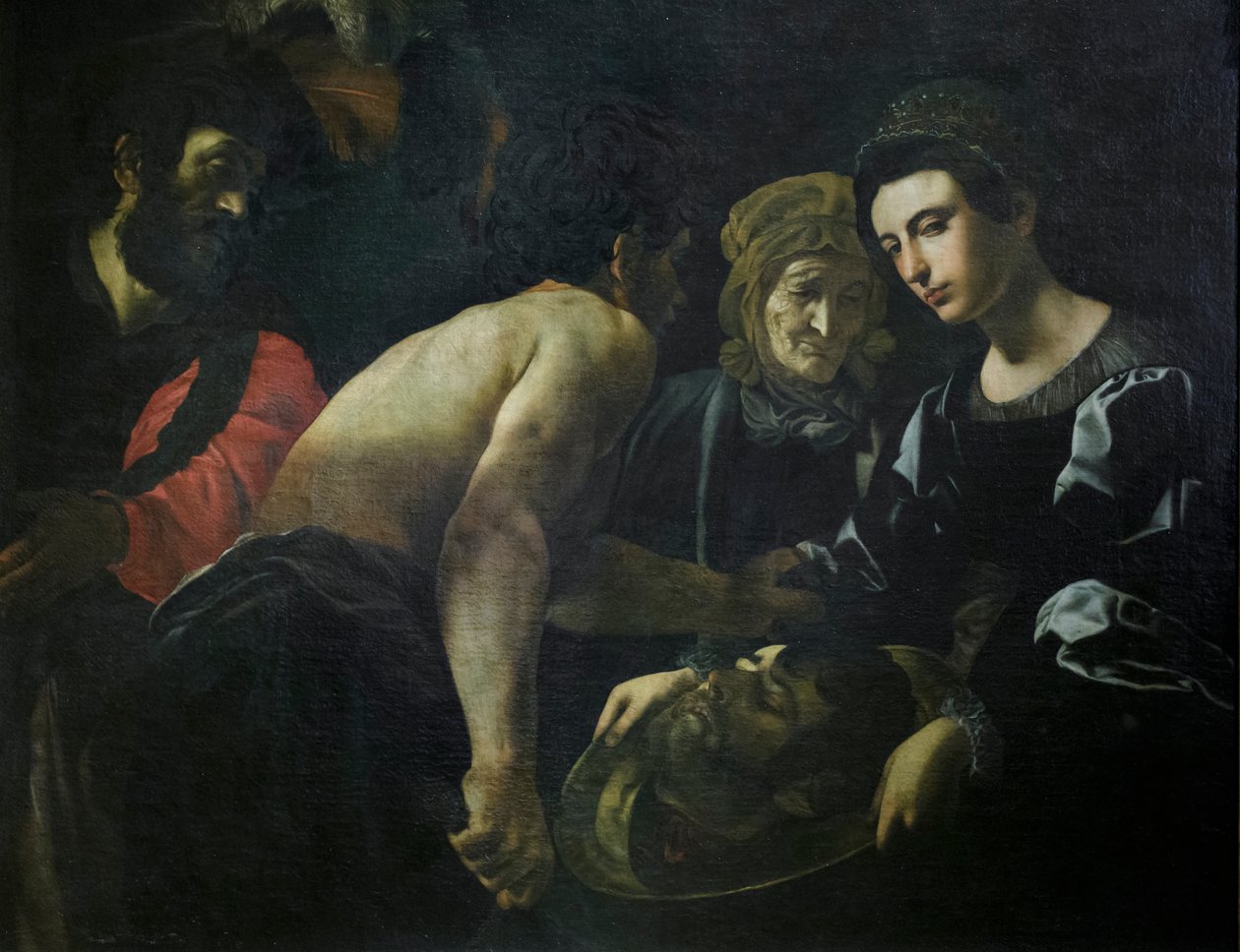 Vaftizci Yahya'nın başı ile Salome by Giovanni Battista Caracciolo