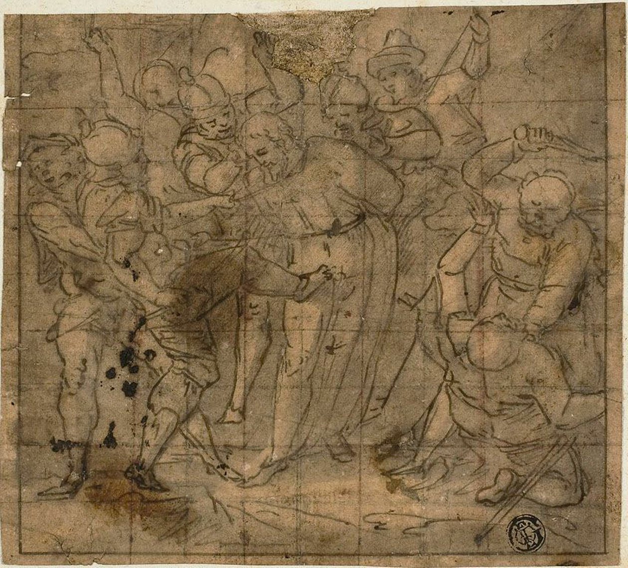 İsa ile alay etmek by Giovanni Battista Castello