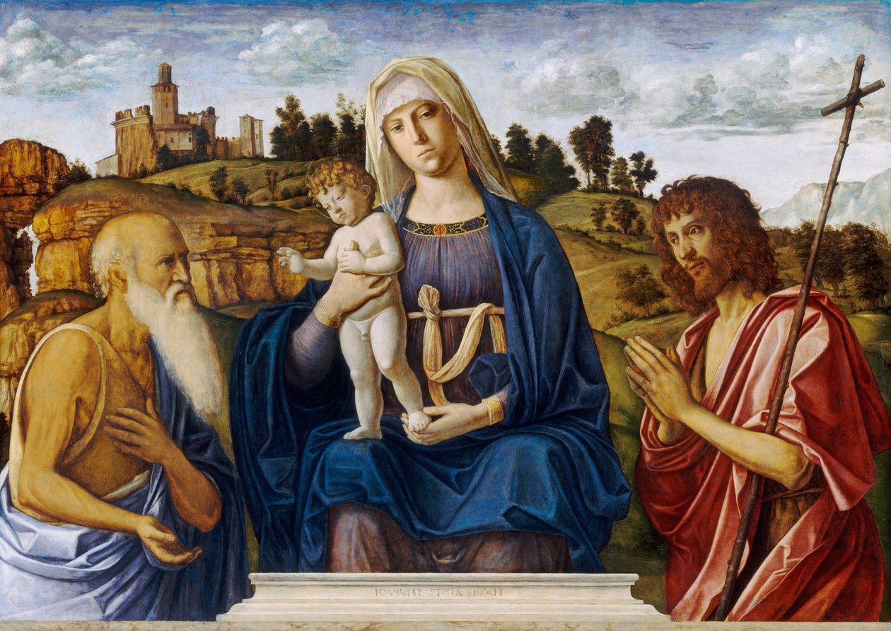 Aziz Jerome ve Vaftizci Yahya ile Madonna ve Çocuk, c. 14921495. by Giovanni Battista Cima da Conegliano