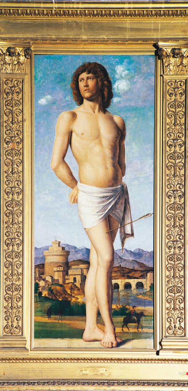 Aziz Sebastian, c.1502 (panelde yağ) by Giovanni Battista Cima da Conegliano