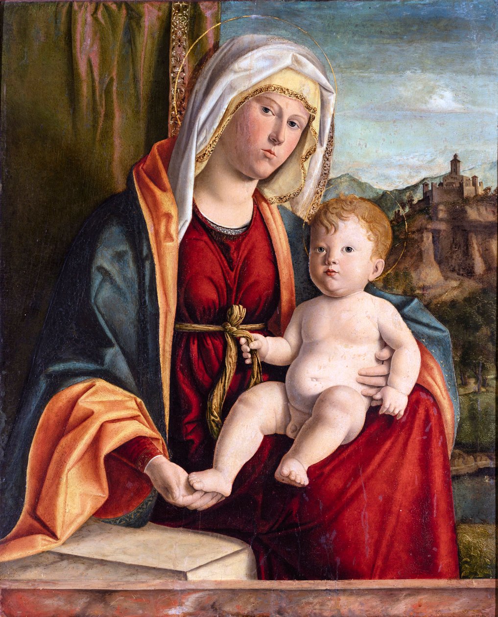 Bakire ve Çocuk par Cima da Conegliano, Giovanni Battista (yaklaşık 1459-1517). Ahşap üzerine yağlı boya, ebat: 84x71,7, 15. yüzyıl sonu, Cini Foundation, Venedik by Giovanni Battista Cima da Conegliano