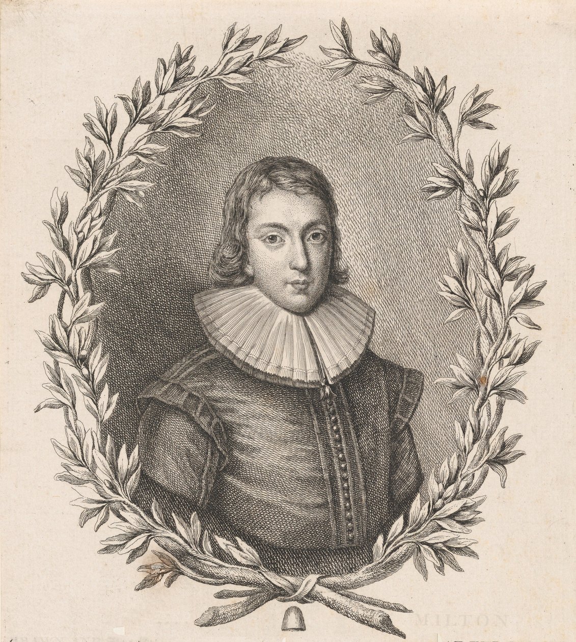 John Milton, 1760. by Giovanni Battista Cipriani