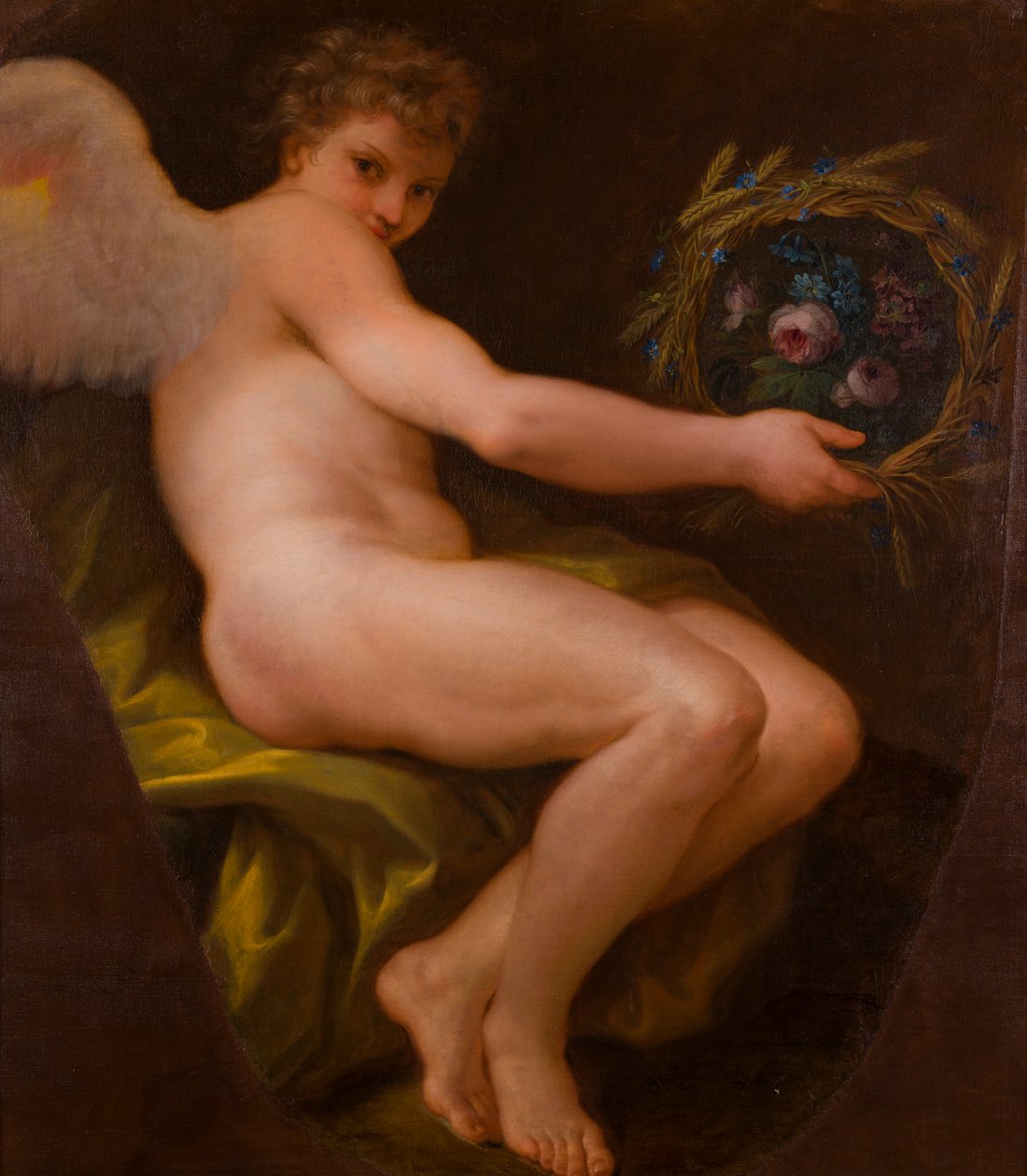 Alegorik resimlerden biri : Peace and Plenty, c.1747-85 (tuval üzerine yağlı boya) by Giovanni Battista Cipriani