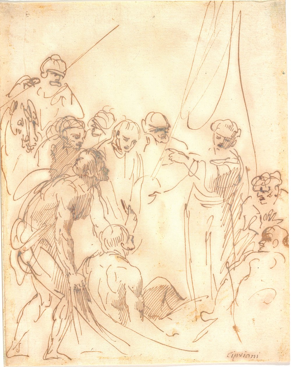 Skt. Peter iyileşir (?) by Giovanni Battista Cipriani