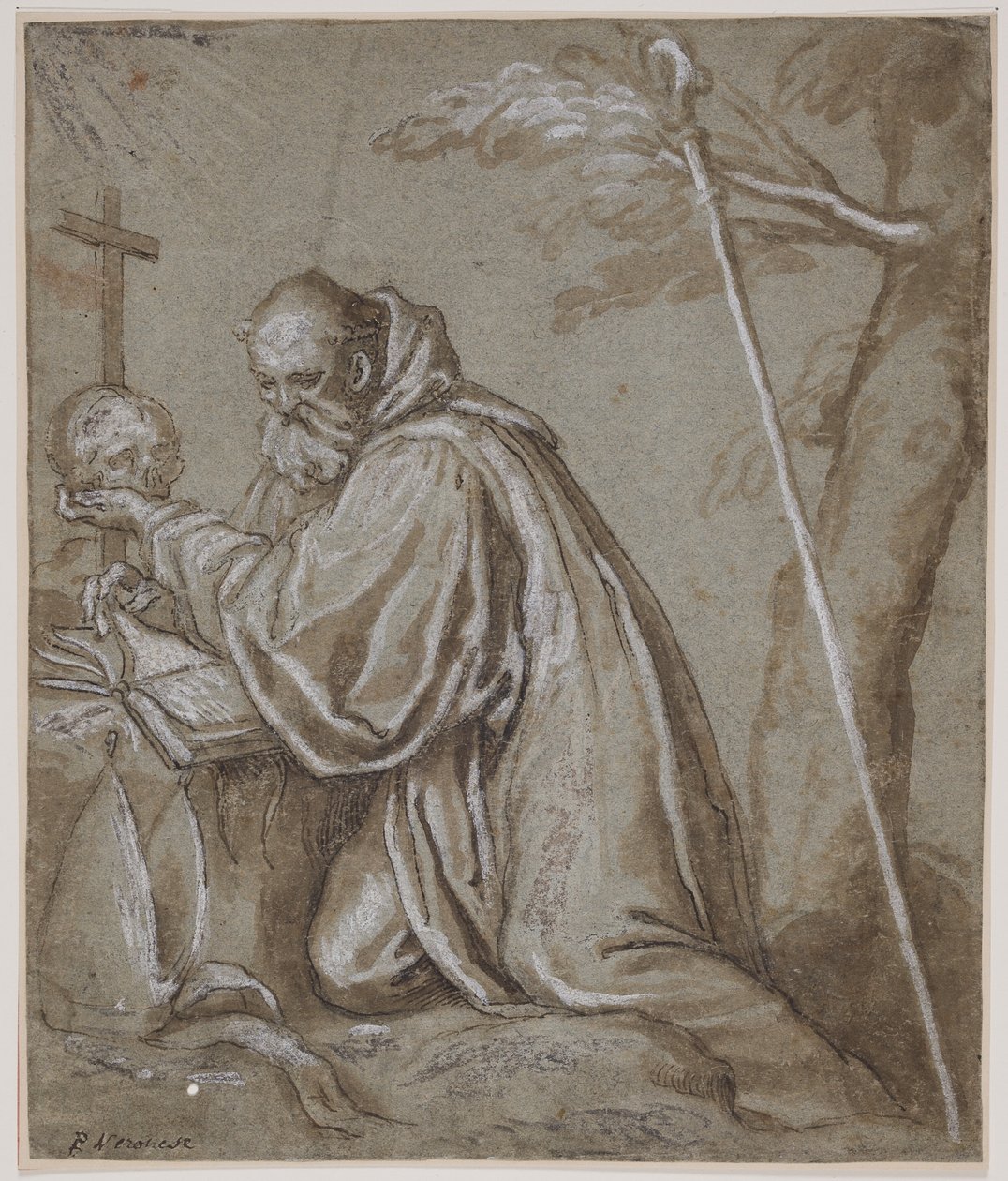 Aziz Bernard tövbe içinde by Giovanni Battista Fontana