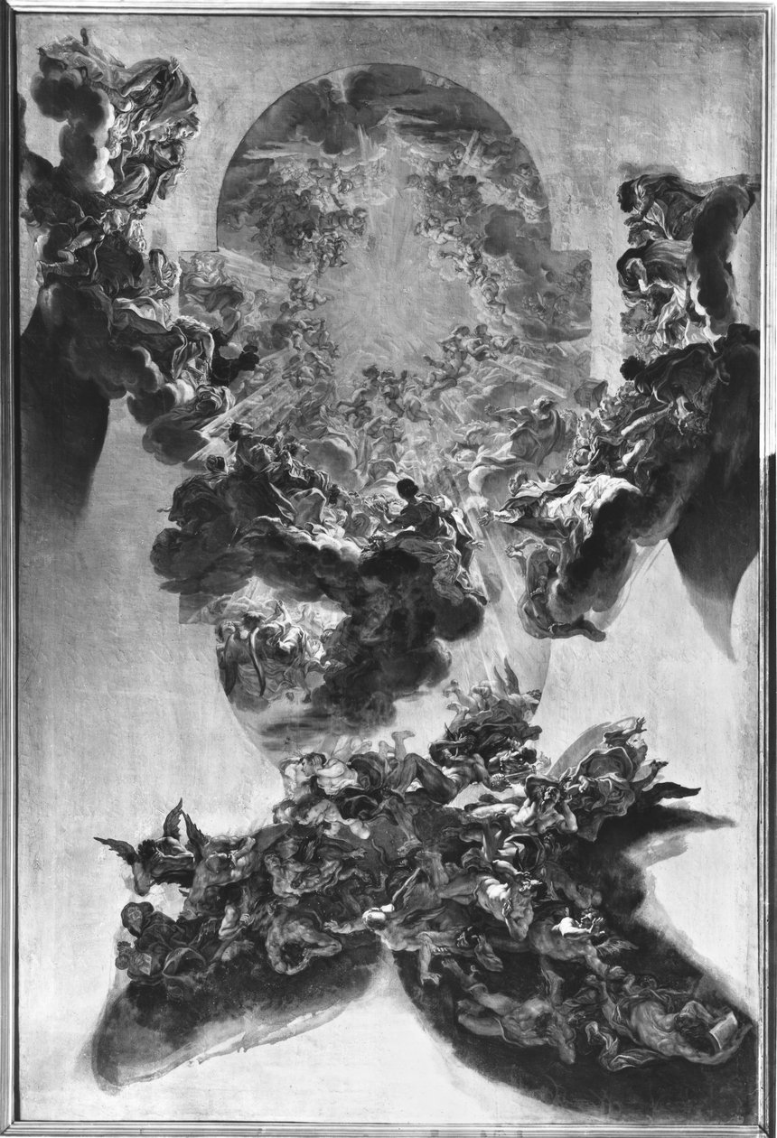 İsa adına zafer by Giovanni Battista Gaulli
