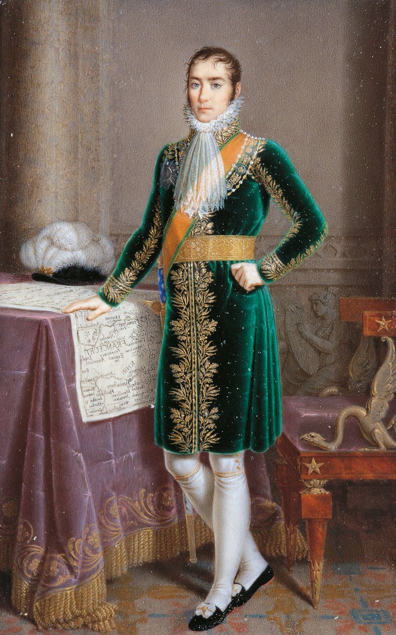 Eugene de Beauharnais#39;in portresi (Paris) by Giovanni Battista Gigola