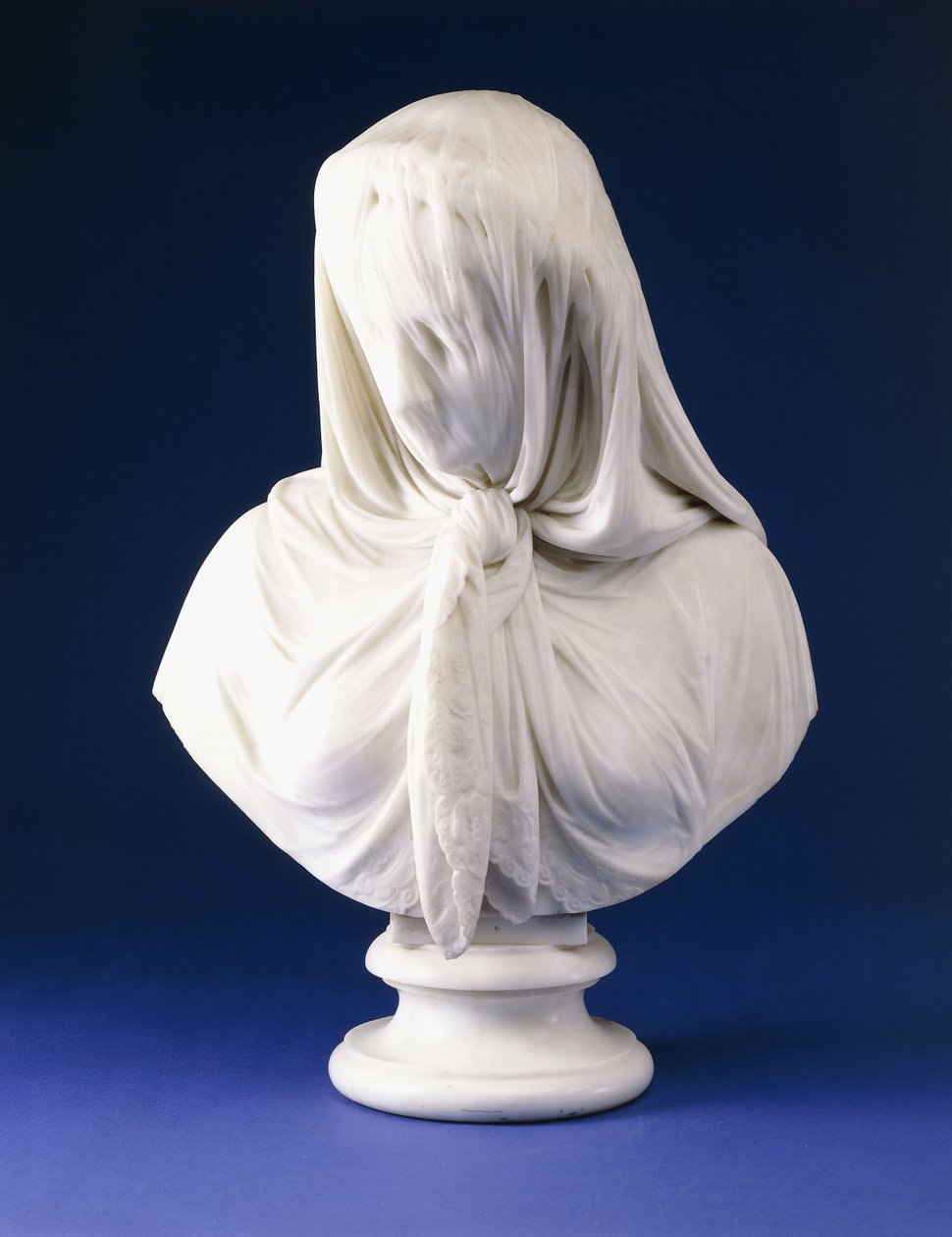 Peçeli Kadının Mermer Büstü, 1867 by Giovanni Battista Lombardi