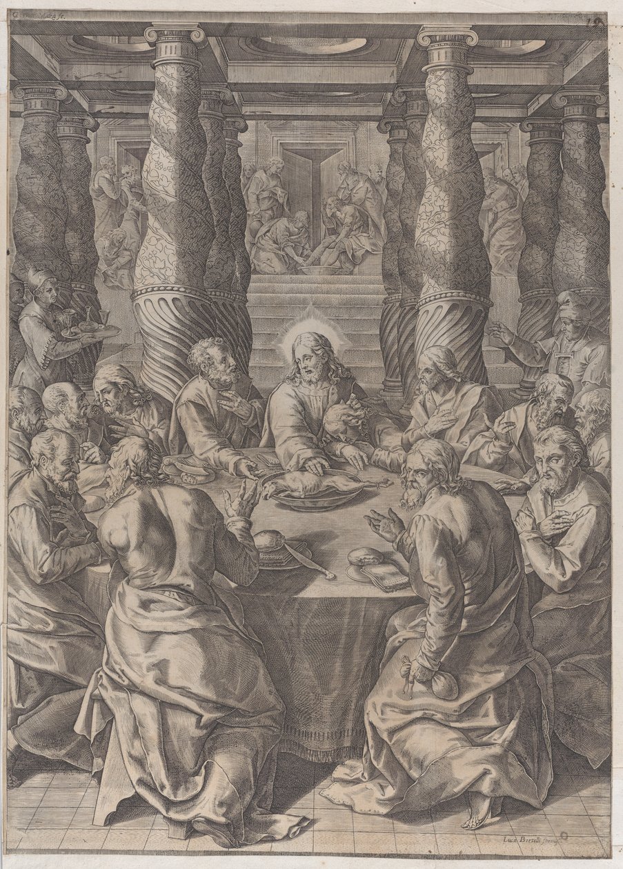 Son Akşam Yemeği, ca. 1580. by Giovanni Battista Mazza