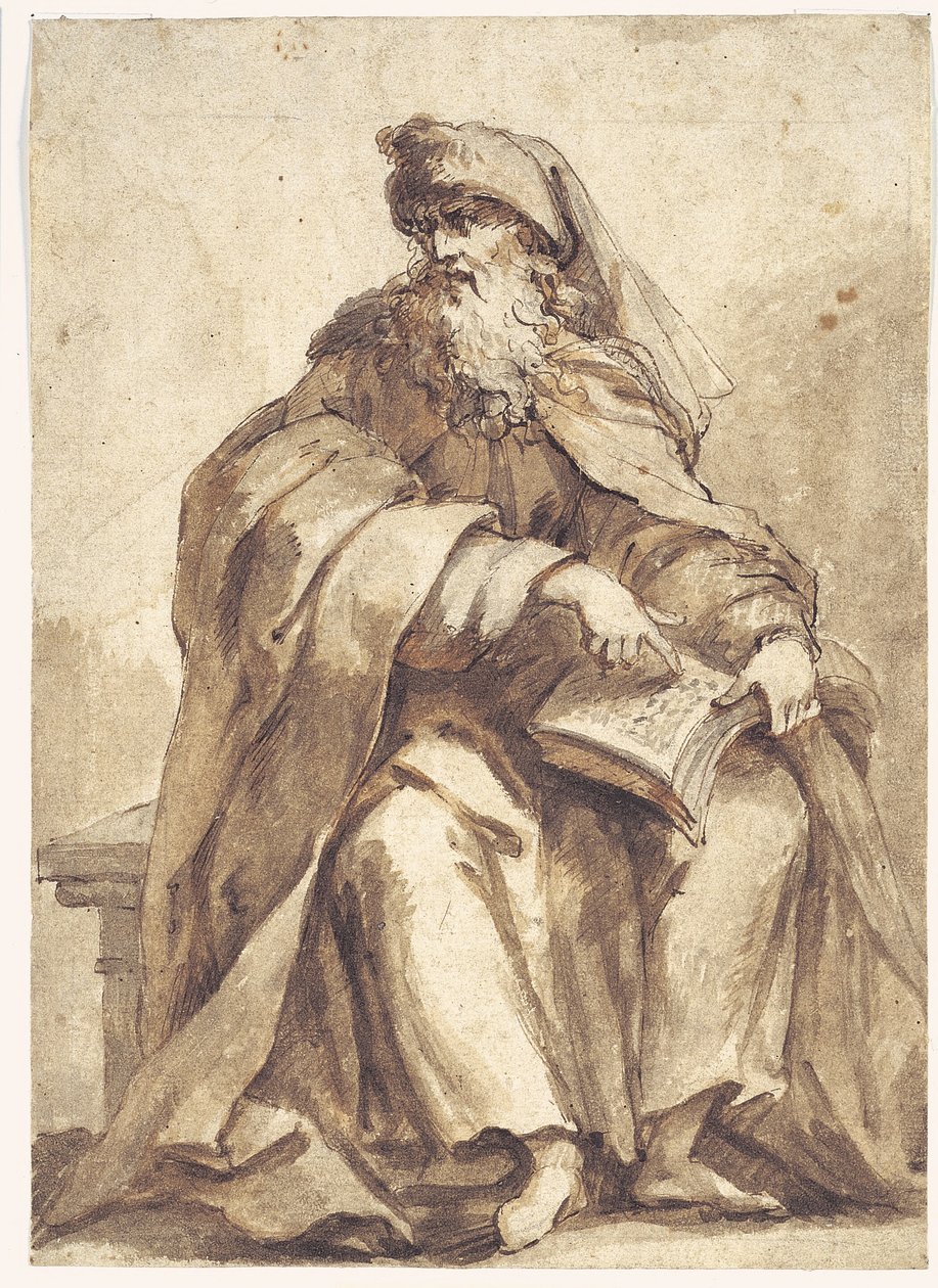 Oturan Peygamber by Giovanni Battista Merano