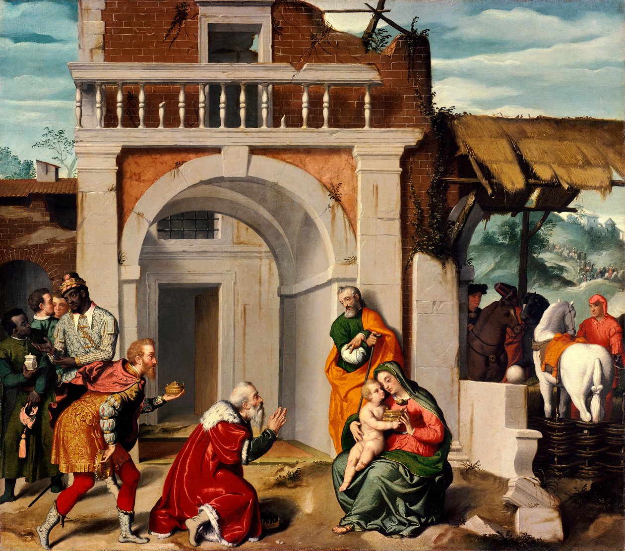 Magi'nin Hayranlığı, Giovanni Battista Moroni (yaklaşık 1525-1578) by Giovanni Battista Moroni