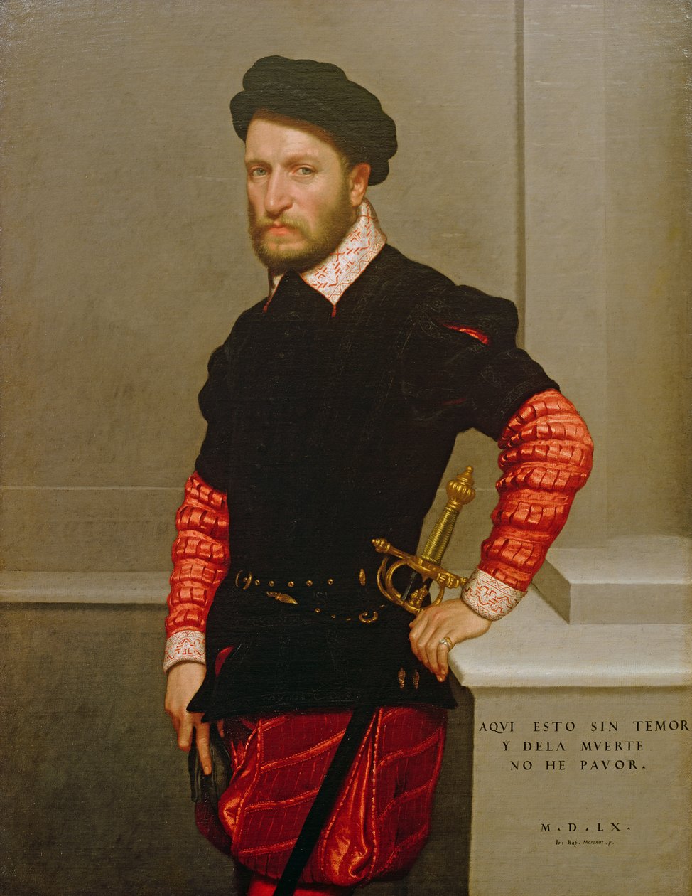 Don Gabriel de la Cueva'nın portresi, Albuquerque Dükü (1525-71) 1560 by Giovanni Battista Moroni