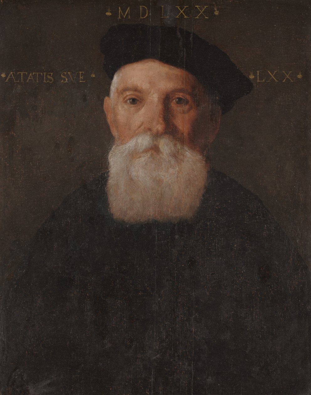 Yaşlı Adamın Portresi (panelde yağlı boya) by Giovanni Battista Moroni