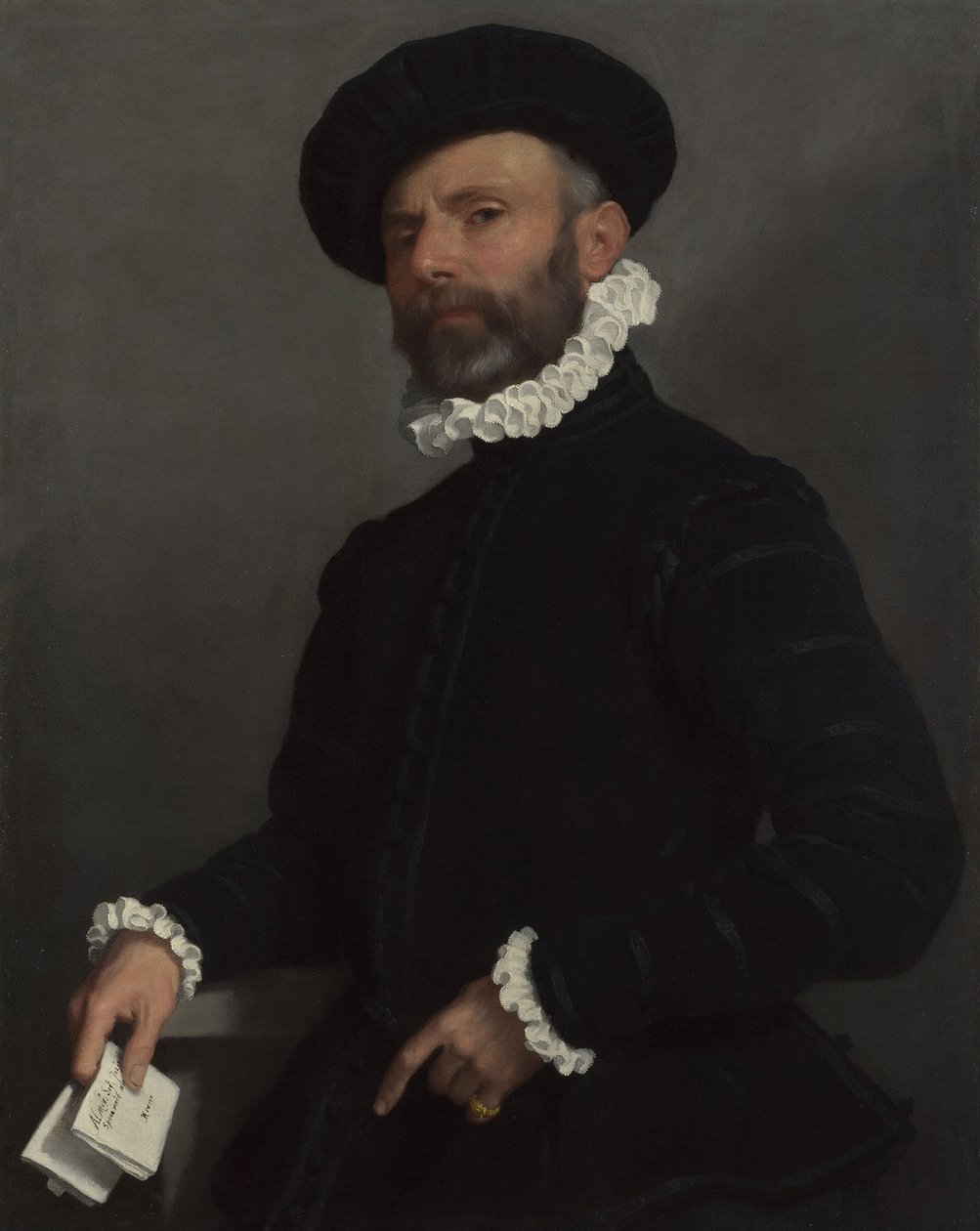 LAVvocato Harfi Tutan Bir Adamın Portresi, c. 1570 by Giovanni Battista Moroni