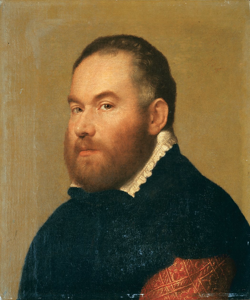 Bir beyefendinin portresi (tuval üzerine yağlı boya) by Giovanni Battista Moroni