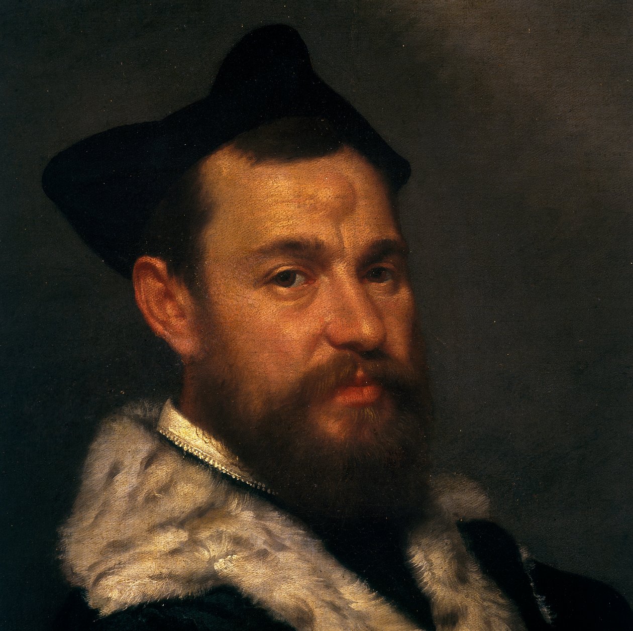 Bir hakimin portresi, detay by Giovanni Battista Moroni