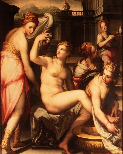 Bathsheba Banyosu by Giovanni Battista Naldini