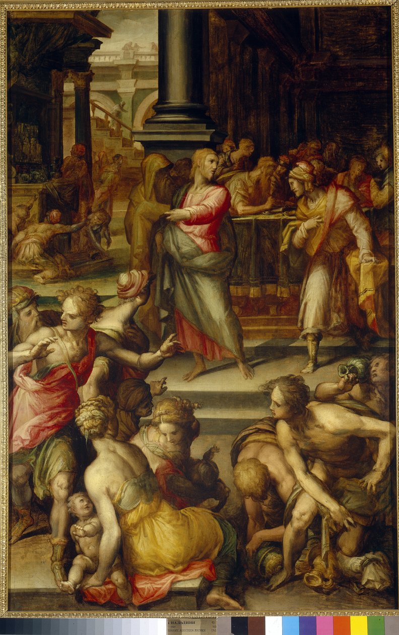 Aziz Matta Çağrısı. Giovanni Battista Naldini (1537-1591), ahşap üzerine yağlı boya, yaklaşık 1583. İtalyan Sanatı (Floransa) by Giovanni Battista Naldini