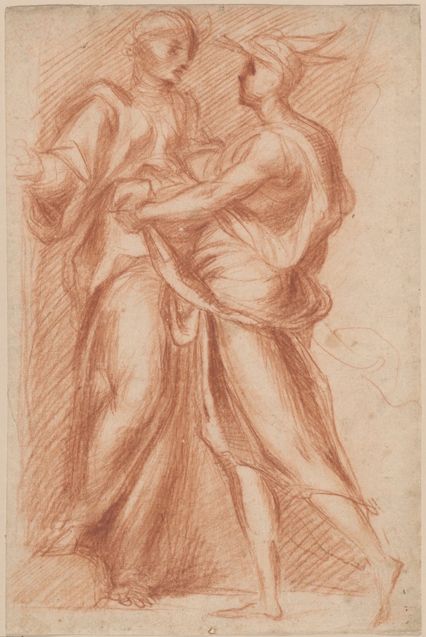 Merkür ve Aglauros by Giovanni Battista Naldini