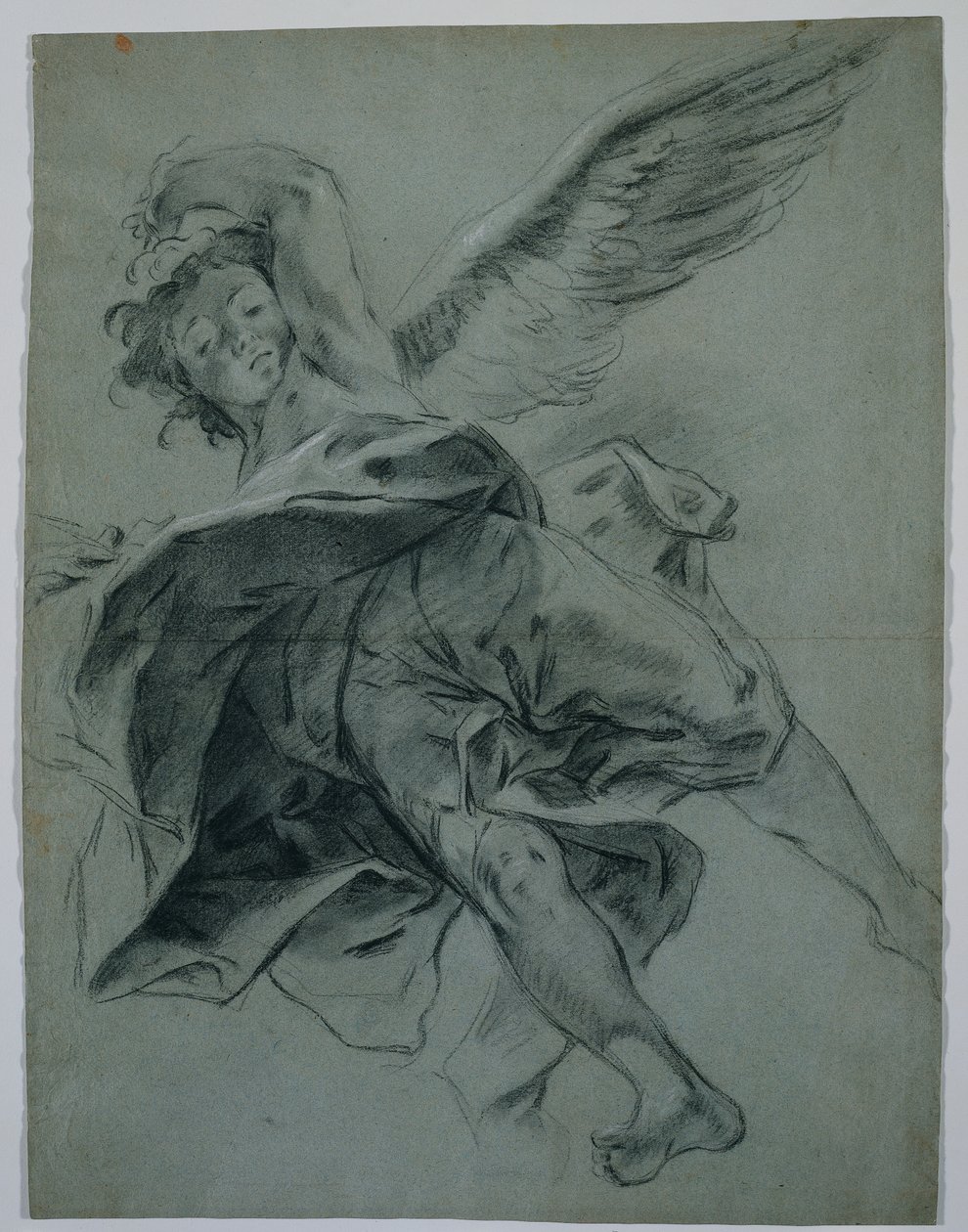 Uçan Melek (rekto); El Çalgıları Çalma Çalışmaları (verso) by Giovanni Battista Piazzetta