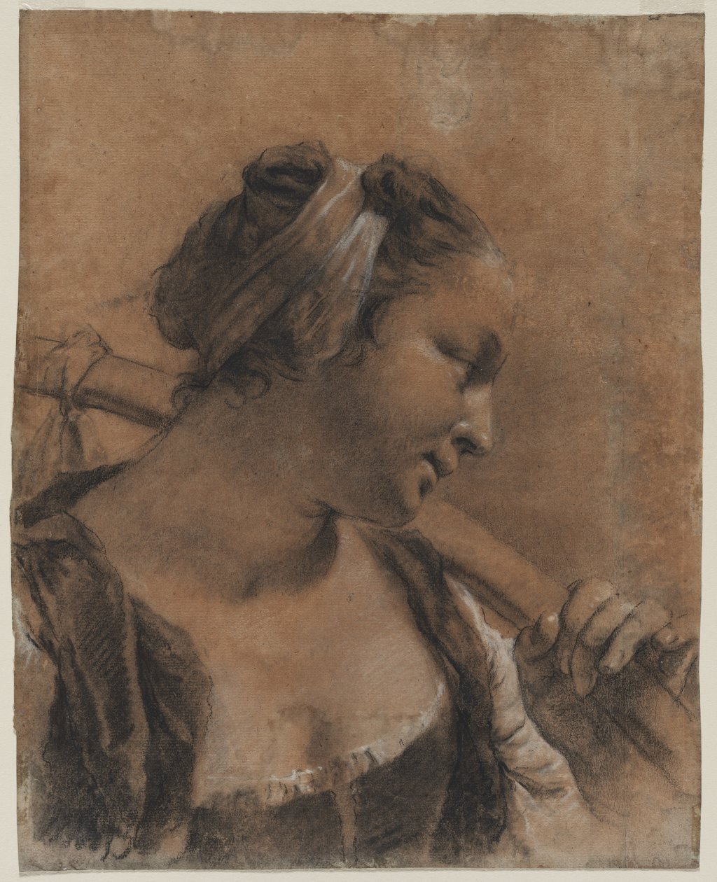 Bir Omuz Sopalı Rosa Portresi, c. 1735. by Giovanni Battista Piazzetta