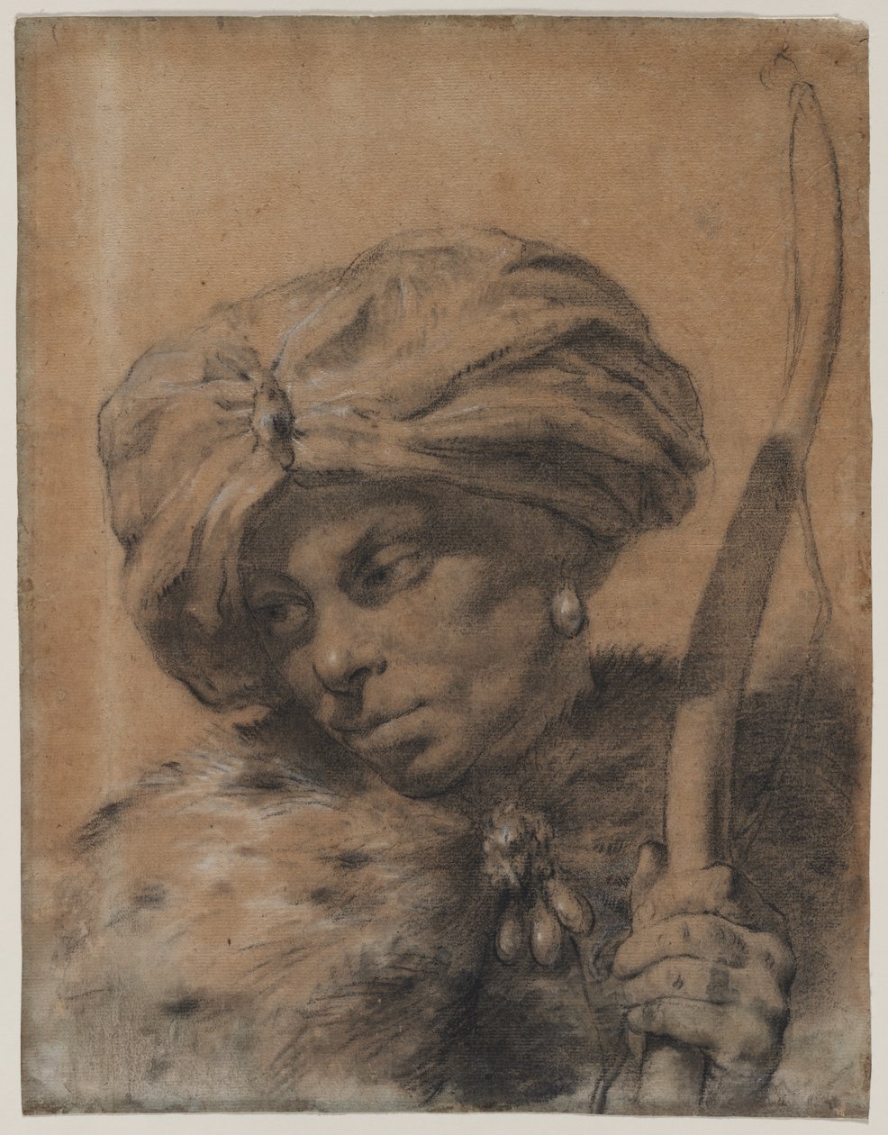 Sarıklı Başlıklı Okçu by Giovanni Battista Piazzetta