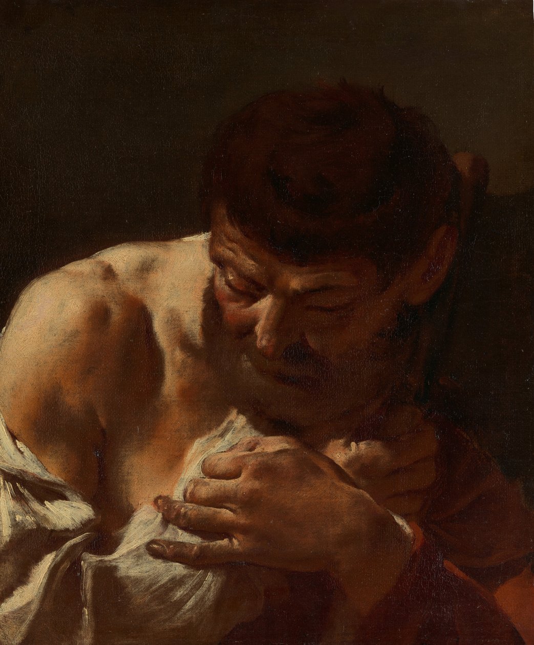 Bir Adamın Büstü Aziz Matthias, ca. 1715-20. by Giovanni Battista Piazzetta
