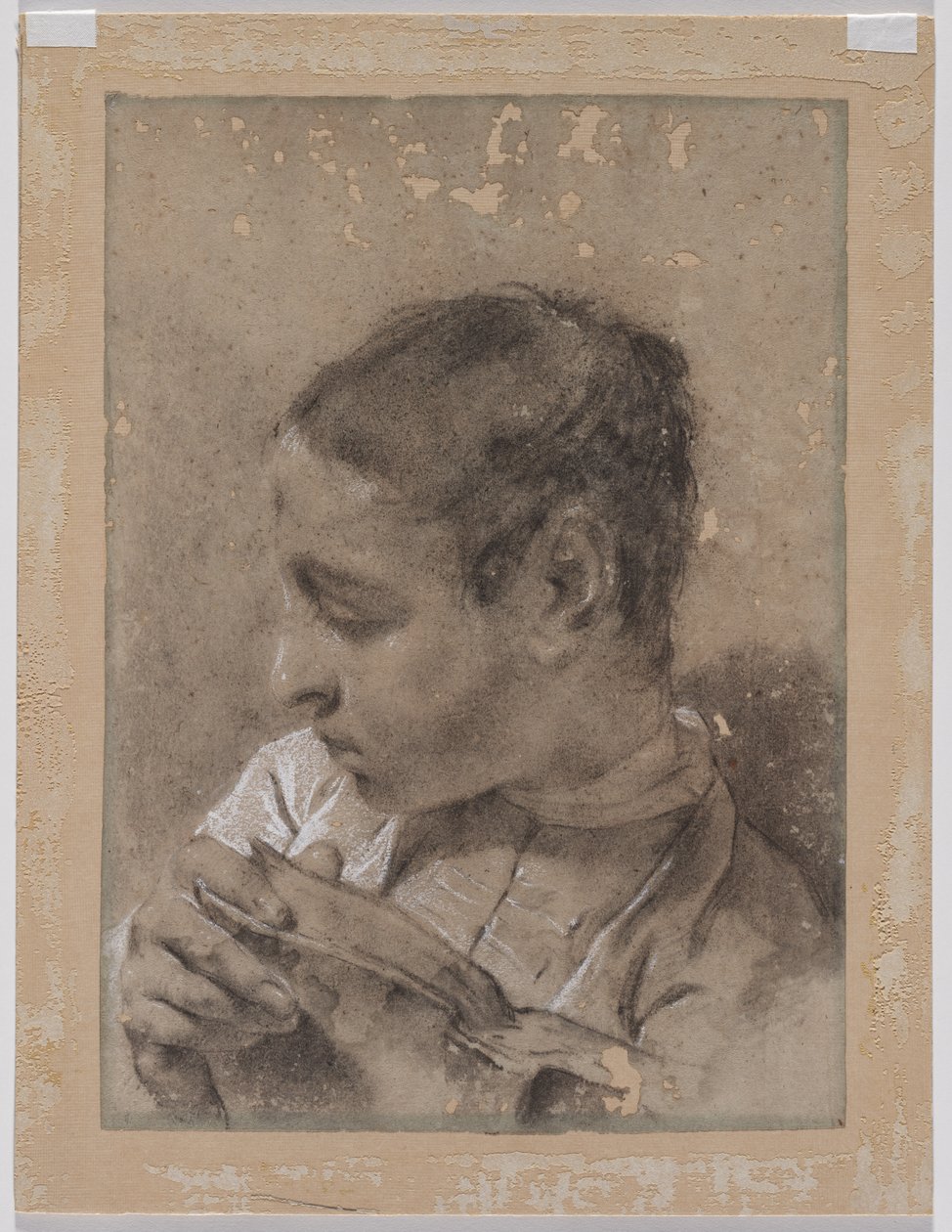 Profildeki Kitaplı Bir Genç Adamın Başkanı, c. 173040