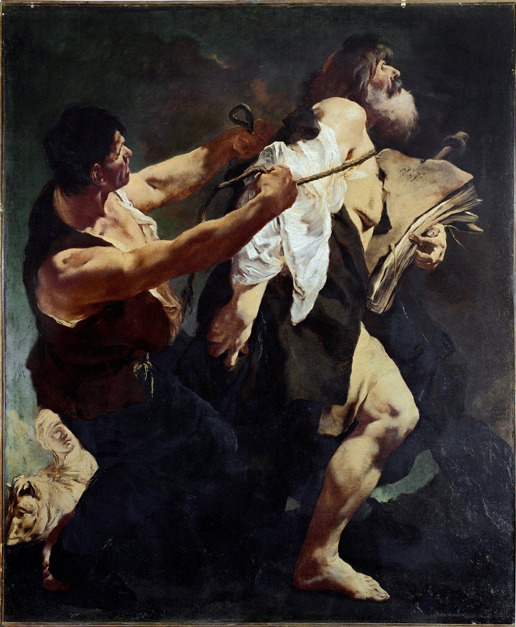 Aziz James Şehit Trenidir (tuval üzerine yağlı boya by Giovanni Battista Piazzetta