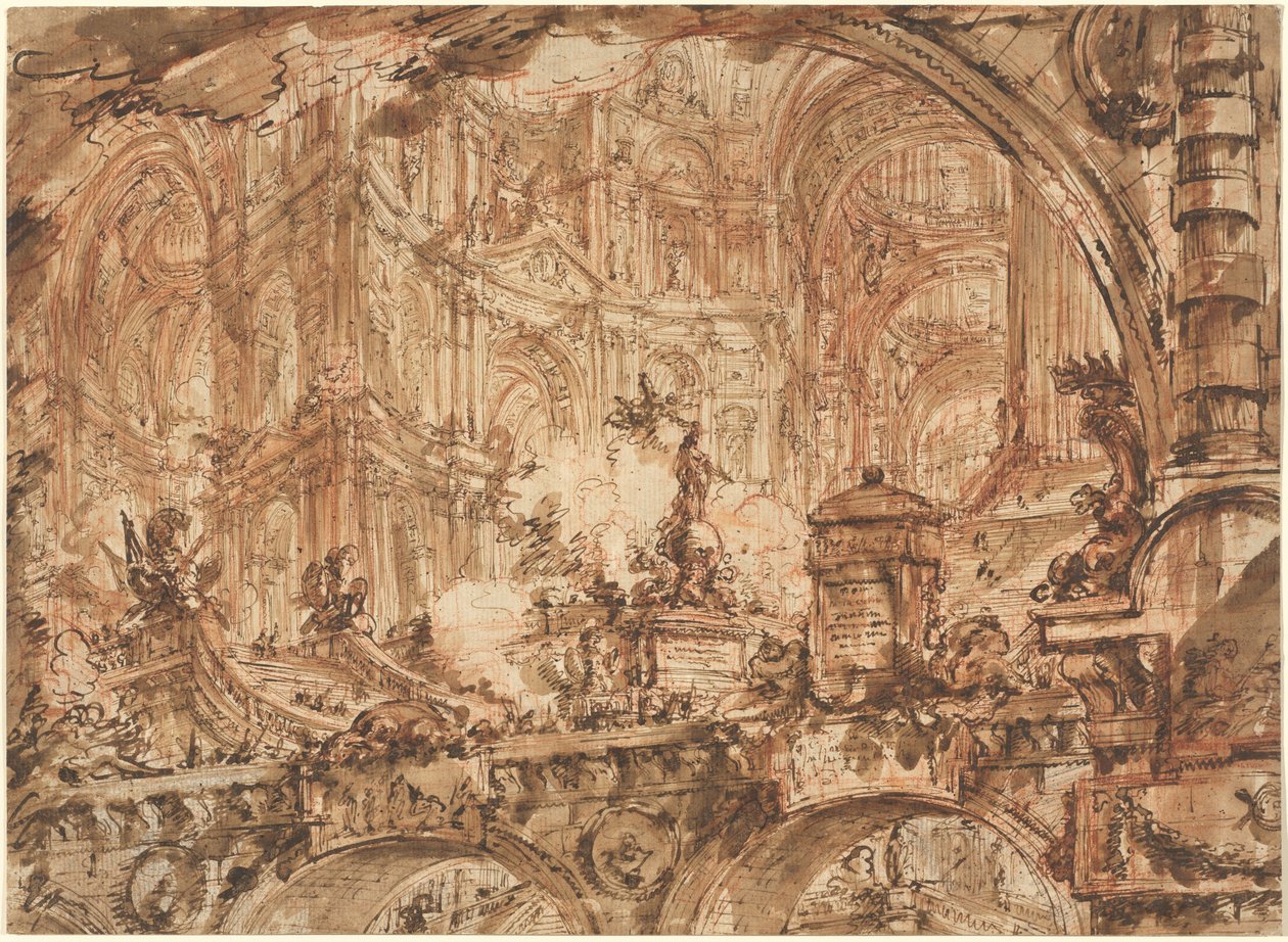 Muhteşem Bir Saray İç Mekanı by Giovanni Battista Piranesi