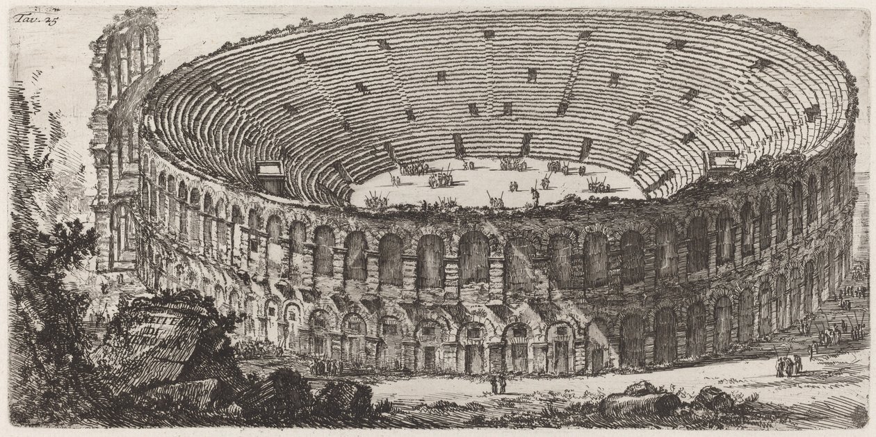 Verona amfi tiyatro by Giovanni Battista Piranesi