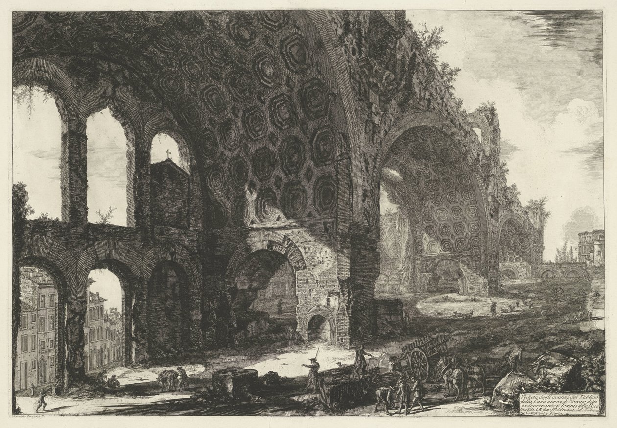 Basilica van Maxentius te Roma Genellikle Barış Tapınağı olarak bilinen Nero
