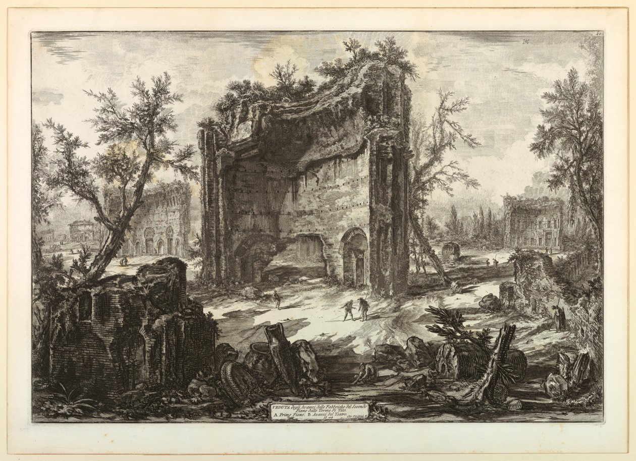 Trajan Hamamları by Giovanni Battista Piranesi