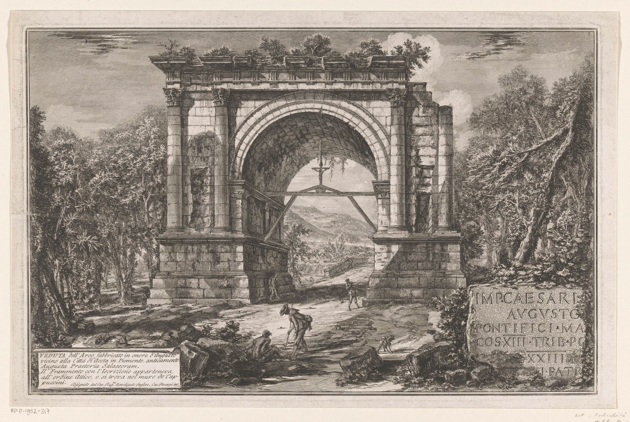 Boog van Augustus te Aosta Piedmont