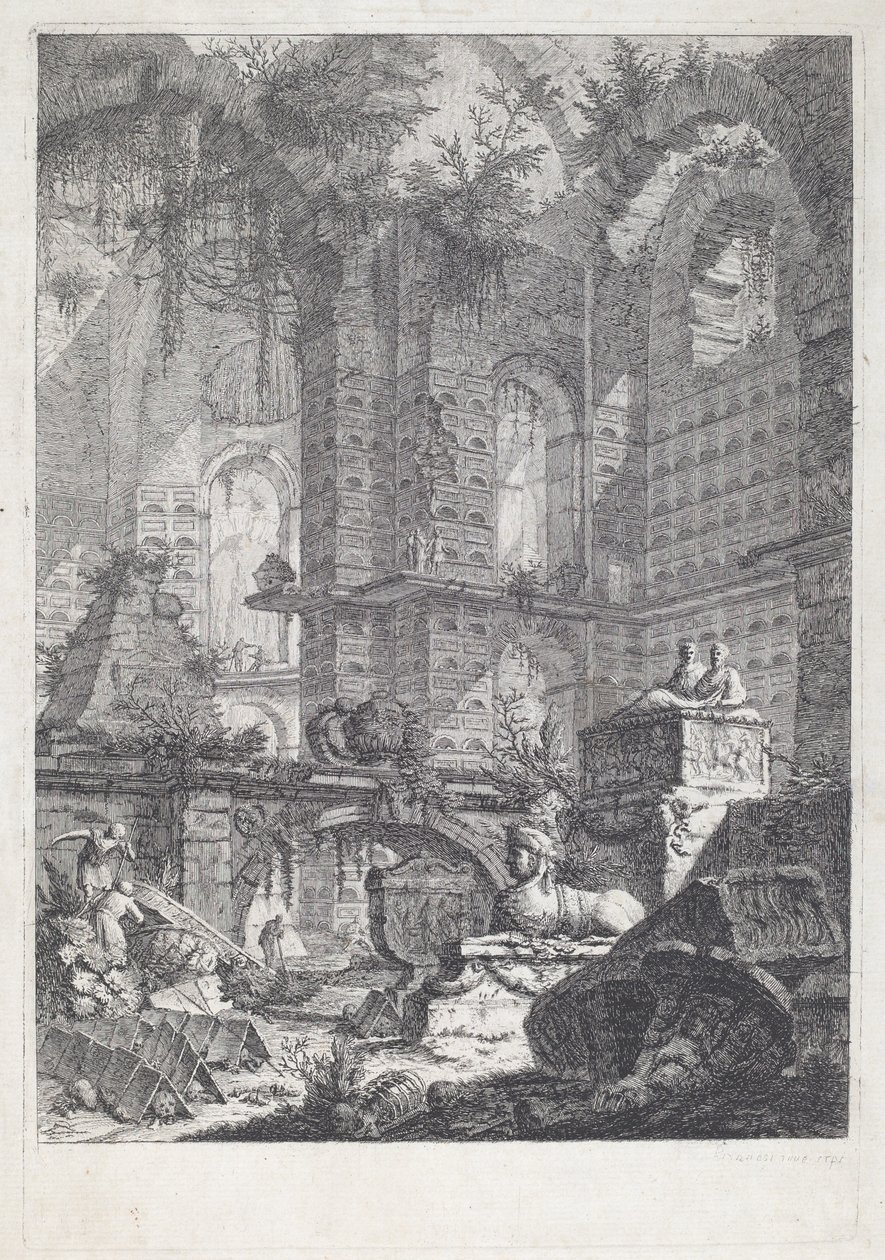 mezar odası by Giovanni Battista Piranesi