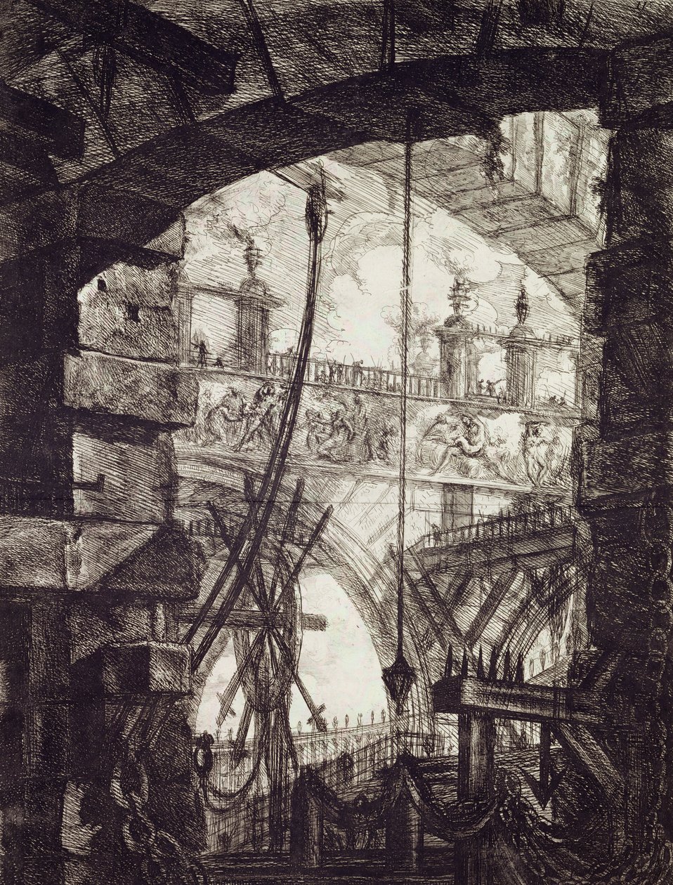 Carceri IV, 1760 (gravür) by Giovanni Battista Piranesi