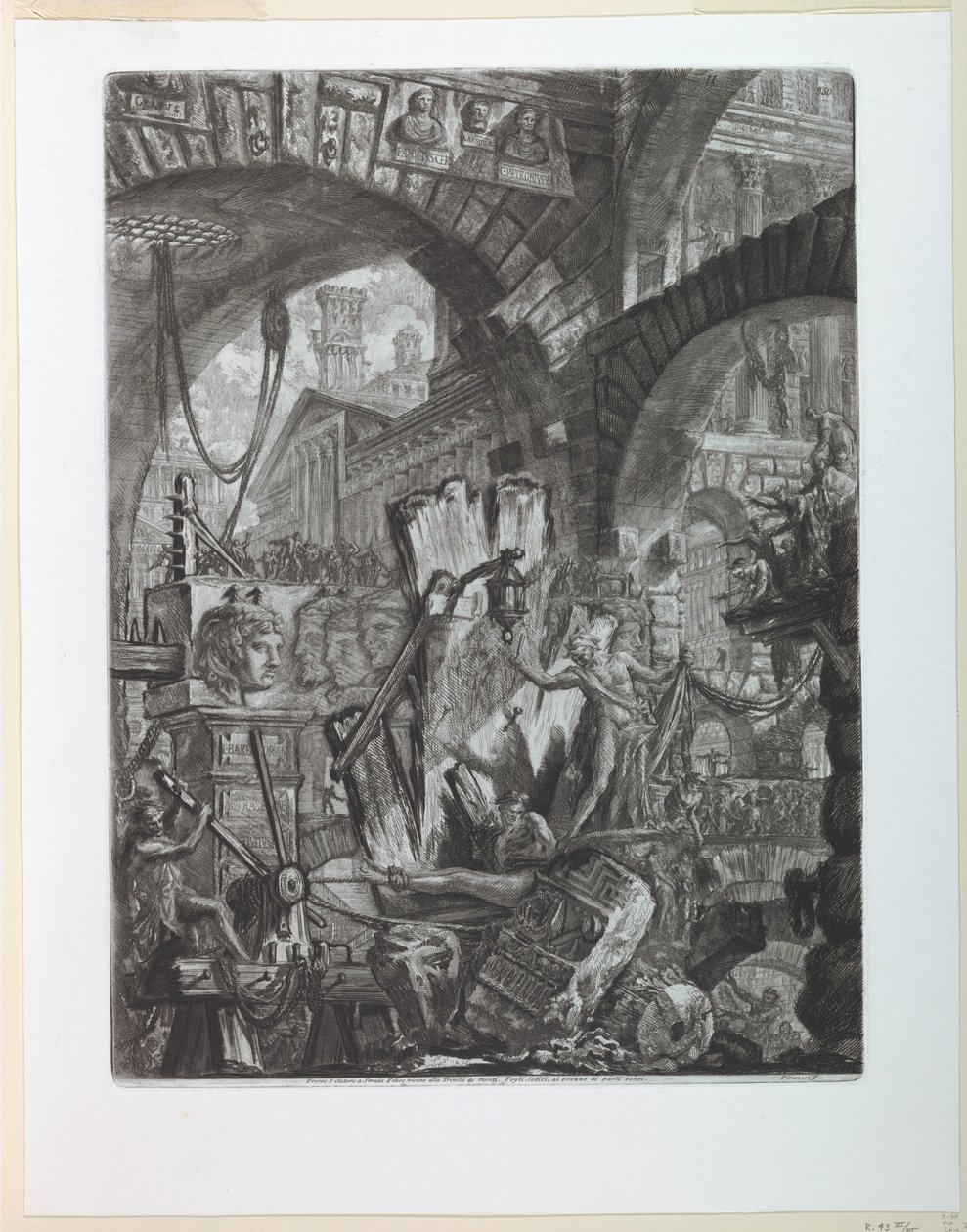 Seri Plaka II cezaevleri by Giovanni-Battista Piranesi