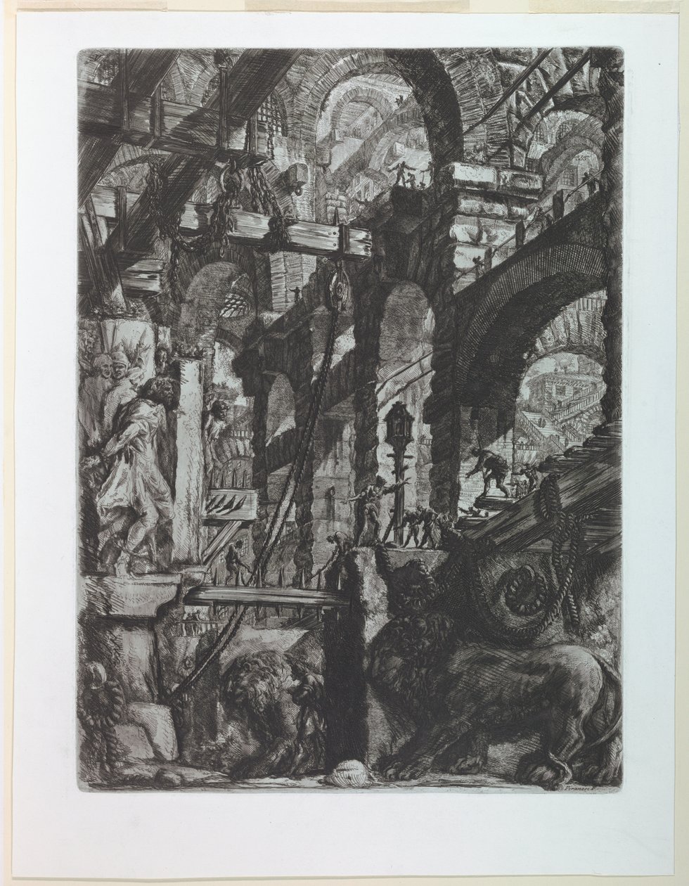 Carceri Serisi, Plaka V by Giovanni Battista Piranesi
