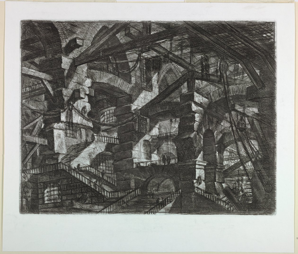 Carceri Serisi, Plaka XIV by Giovanni Battista Piranesi