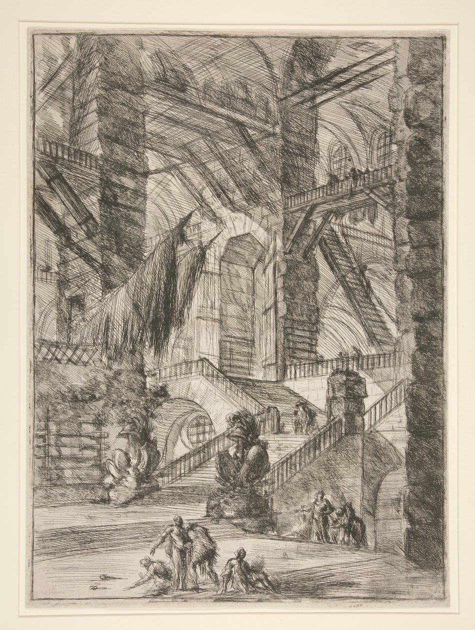 Carceri, VIII: Ödüllü Merdiven by Giovanni Battista Piranesi