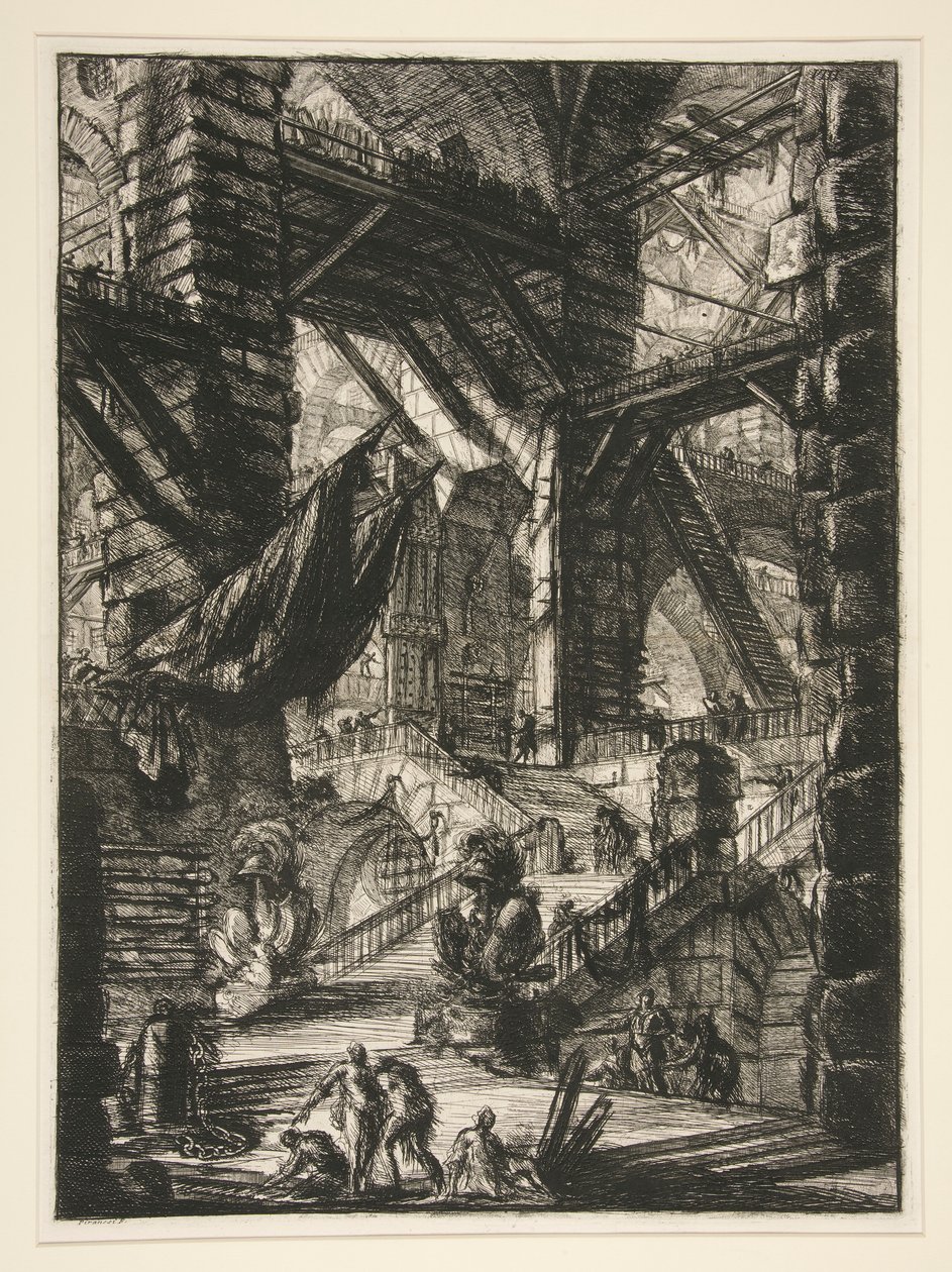 Carceri, VIII: Ödüllü Merdiven by Giovanni Battista Piranesi